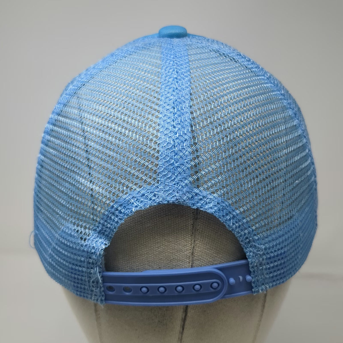 The Finnish Long Drink Trucker Hat Blue One Size Snapback Mesh Back Rope Brim