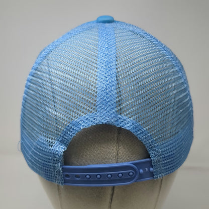 The Finnish Long Drink Trucker Hat Blue One Size Snapback Mesh Back Rope Brim