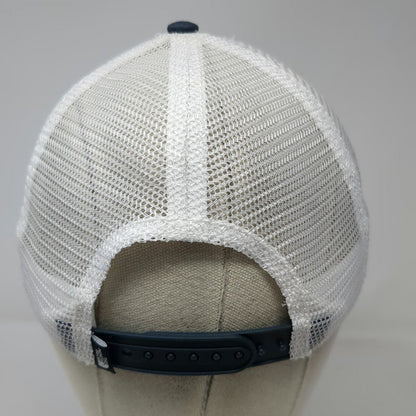 The North Face Trucker Hat Blue One Size Bonded Concrete Star Mesh Snapback