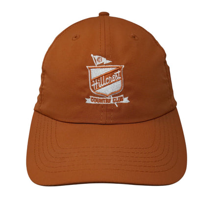 Hillcrest Country Club Strapback Hat Orangeish-Brown OSFA Imperial