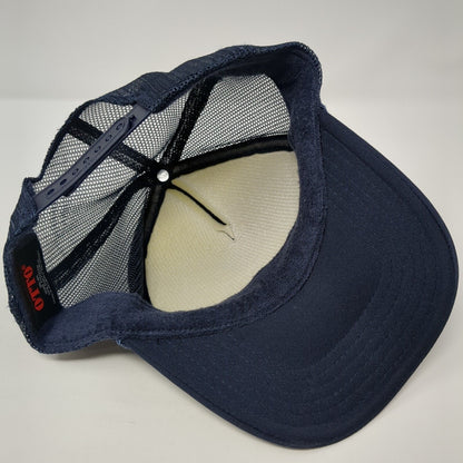 Alpha Xi Delta Snapback Mesh Back Rope Trucker Hat Blue One Size Otto