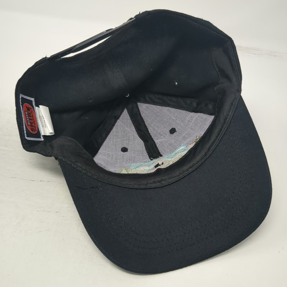 Alaska Shirt Company Snapback Black One Size Embroidered Moose Mountain Hat