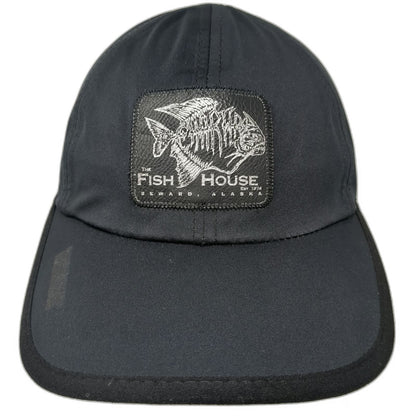 Drift Creek Outdoors Baseball Cap Black One Size Fish House Seward Alaska Hat