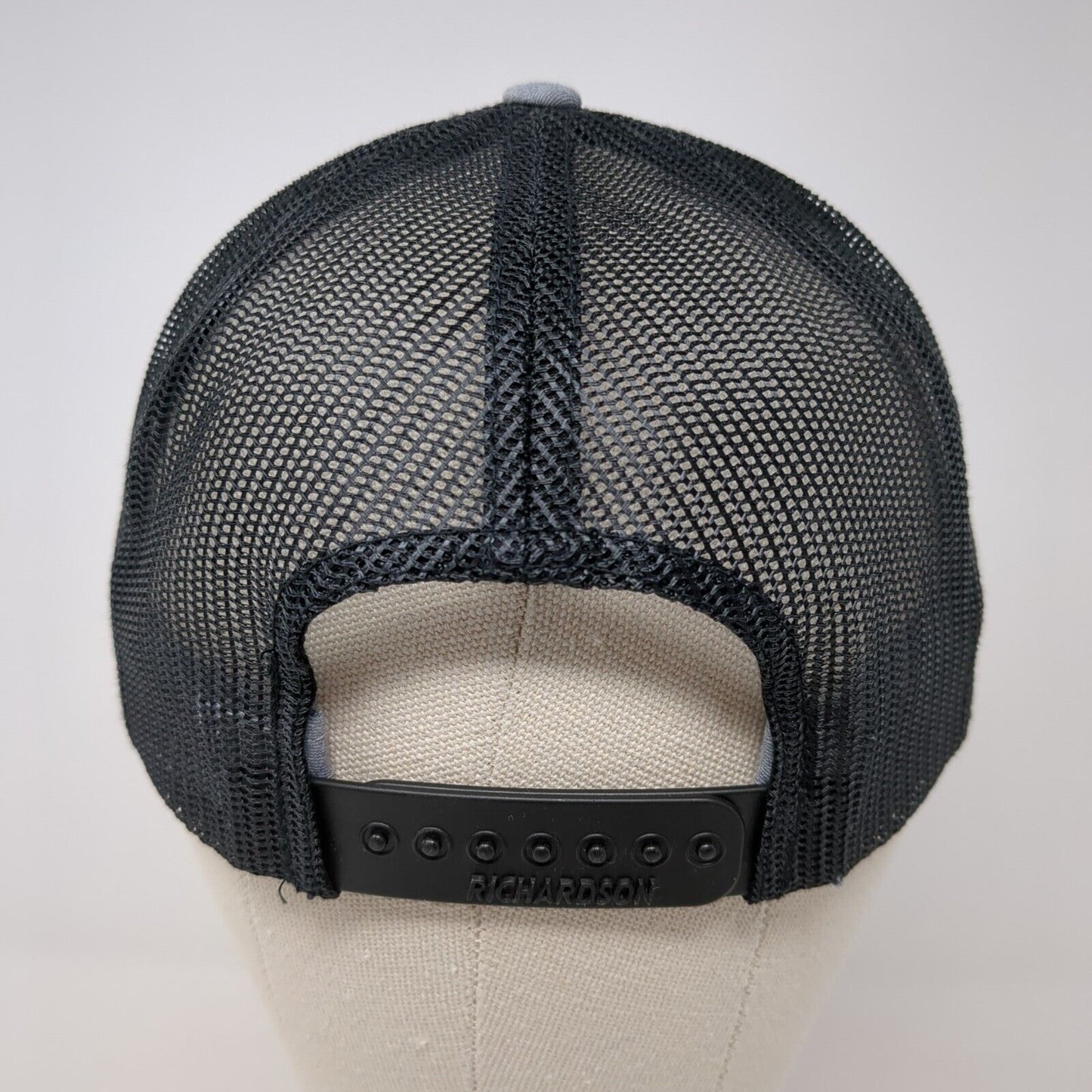 M Snapback 112 Trucker Hat Gray One Size Adjustable Mesh Back Richardson