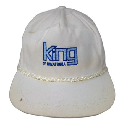 Sportcap Supreme King of Owatonna 5 Panel Rope Hat White Blue OS Slideback Cap