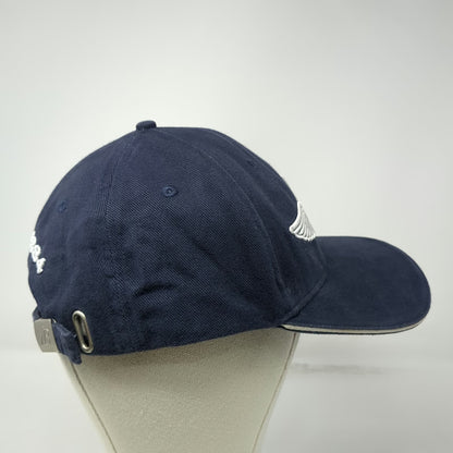 Breitling Baseball Cap Blue OSFM Embroidered Logo Winged Anchor Strapback Hat