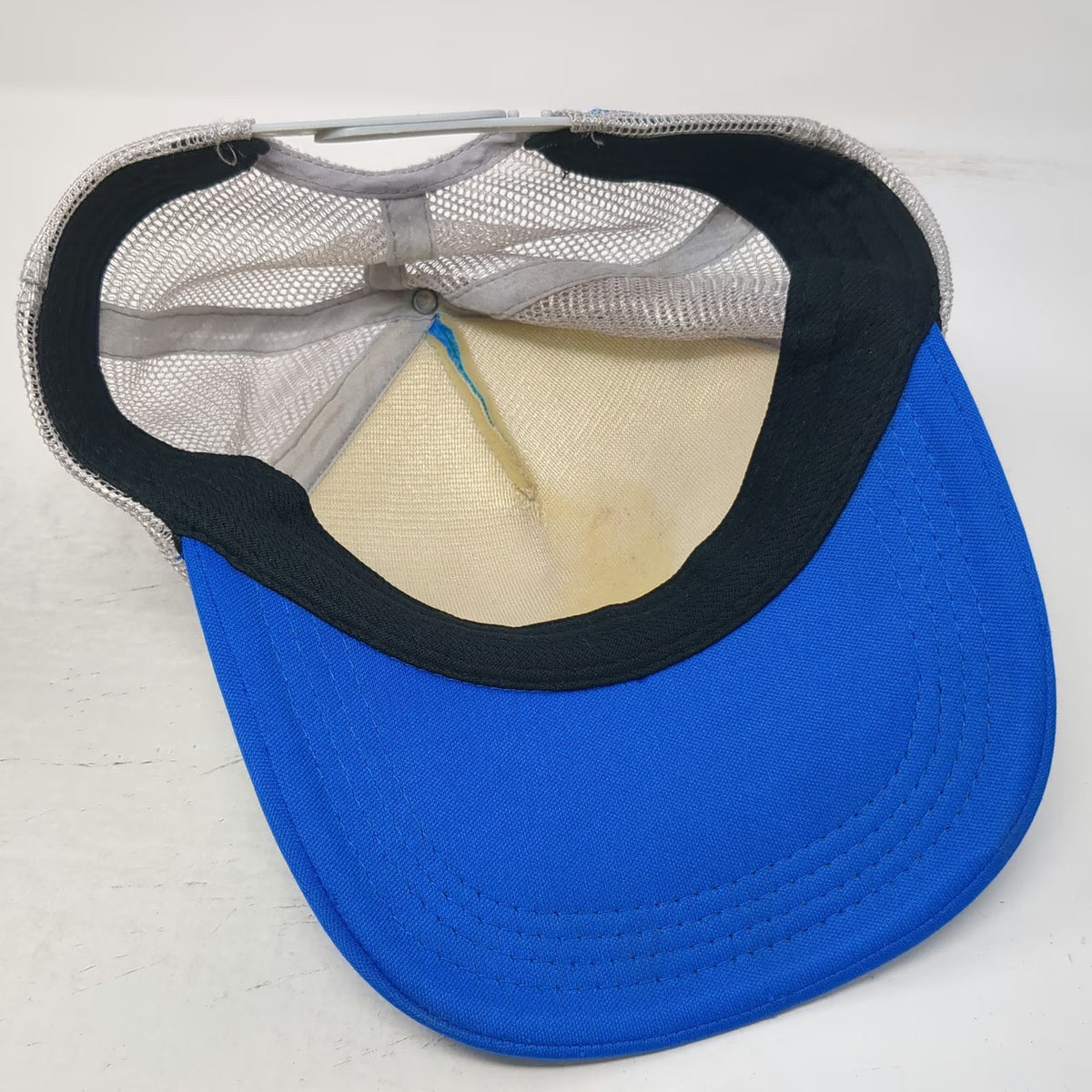 Lean Factory NW Trucker Hat Blue Gray Green One Size Mountain Graphic Snapback