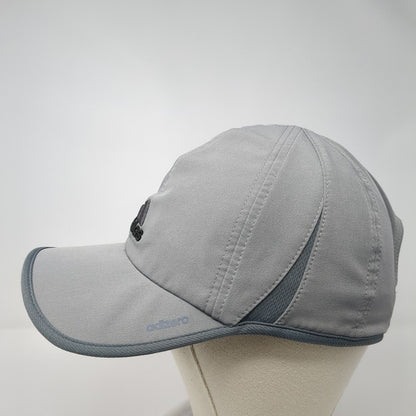 Adidas 3 Stripes Adizero Strapback Hat Gray One Size Adjustable Running
