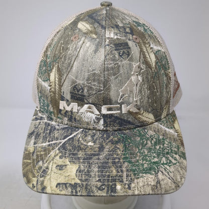 Outdoor Cap Mack Trucks Trucker Hat Green XL Mesh Snapback Realtree Camo McMahon