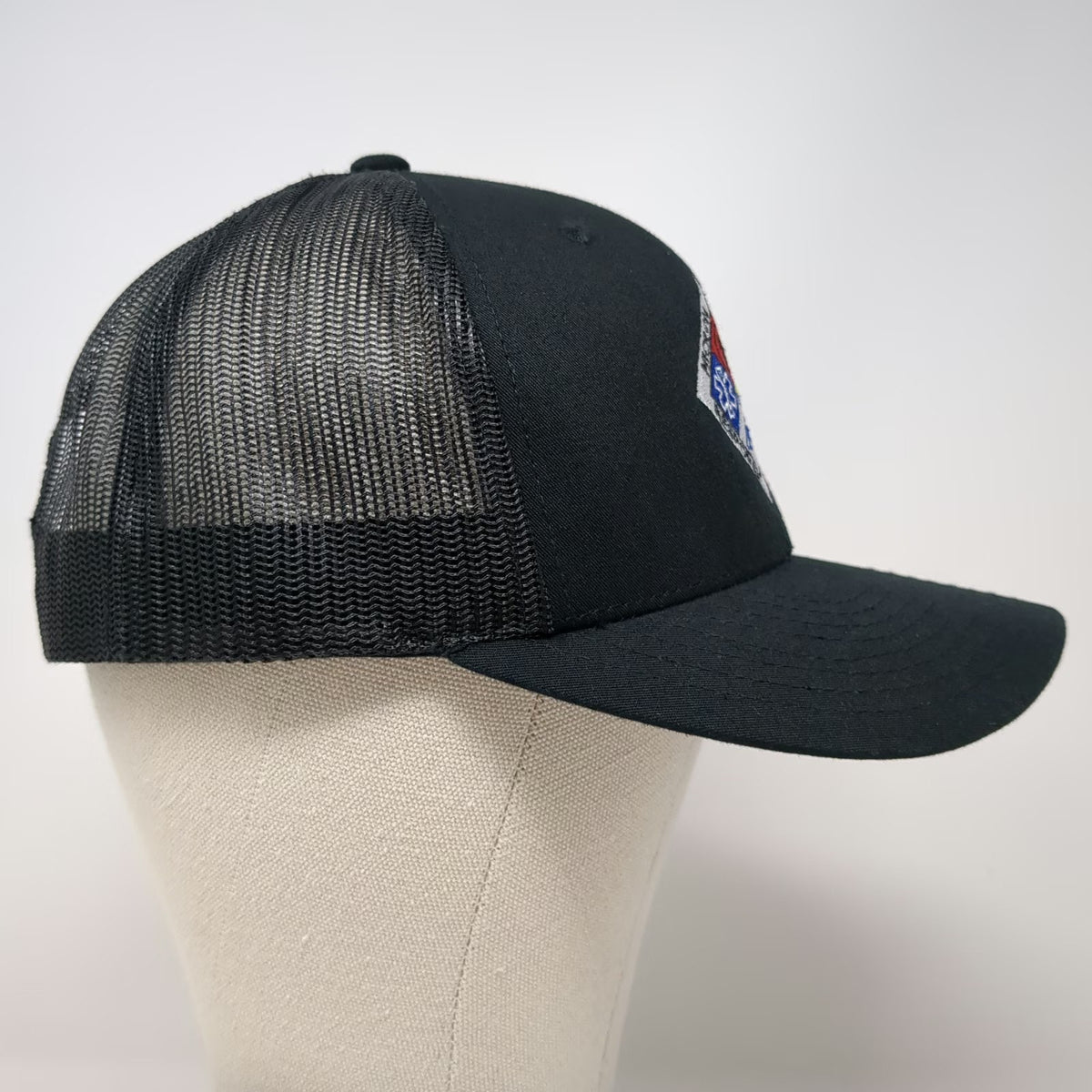 Yupoong Trucker Hat Black One Size Micron Emergency Response Team Mesh Back