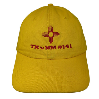 TXvNM #141 Strapback Hat Yellow One Size Legend Fit Embroidered Elevate Cotton