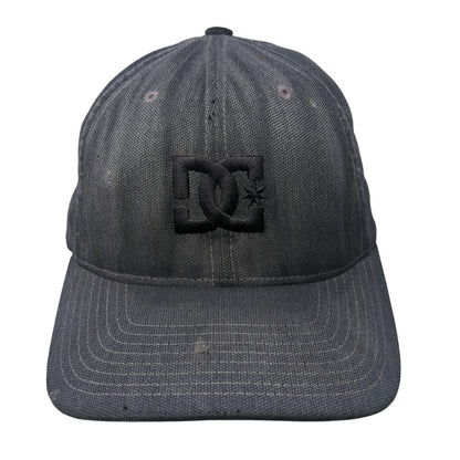 DC Fitted Baseball Cap Gray Medium Lightweight Embroidered 6 Panel Flexfit
