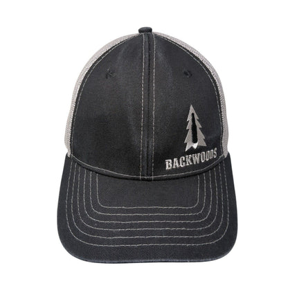 Backwoods Snapback Trucker Hat Gray OS Adjustable Mesh Back 6 Panel Brewery