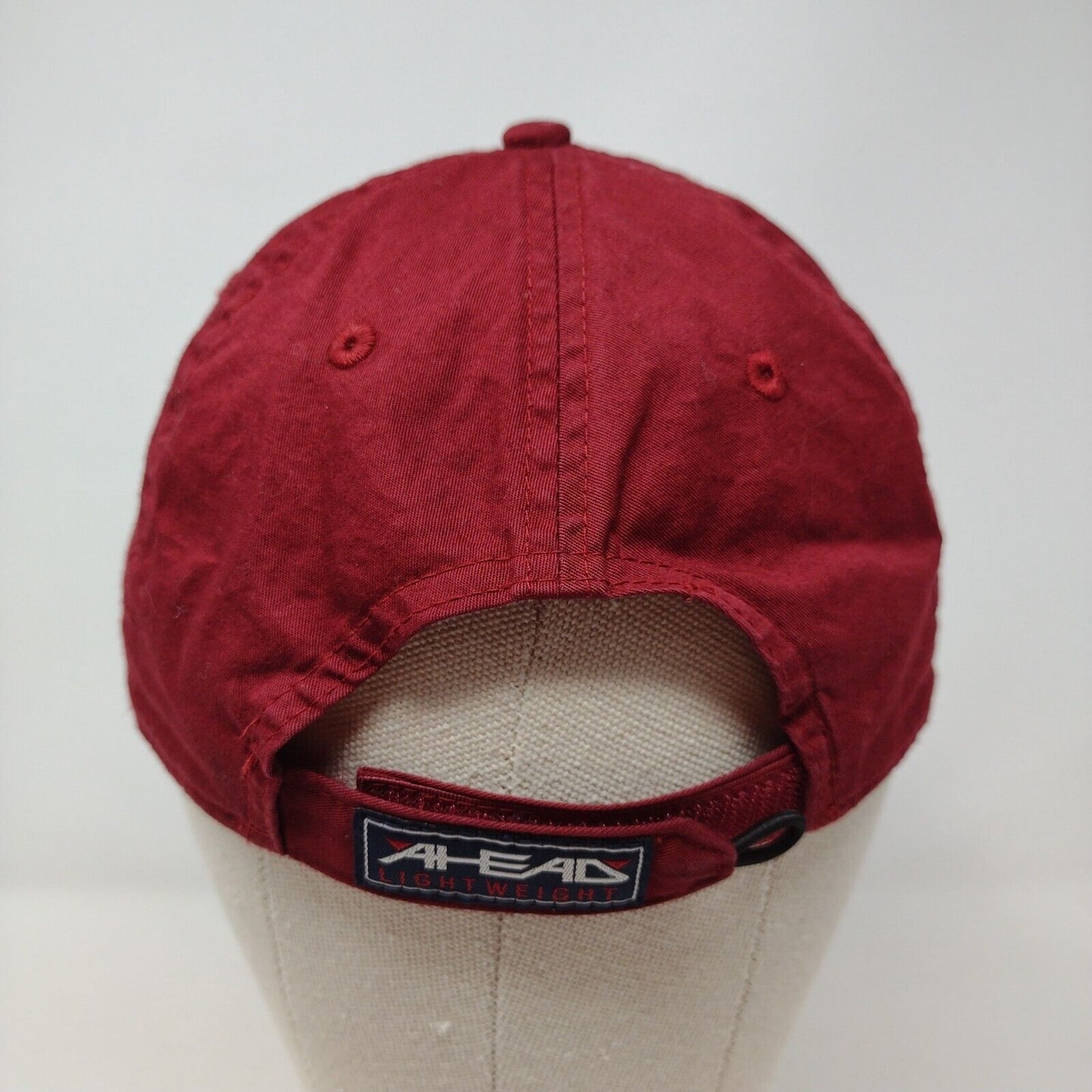 Mile High Marina McCall Idaho Strapback Hat Red OS Classic Cut Ahead Lightweight