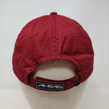 Mile High Marina McCall Idaho Strapback Hat Red OS Classic Cut Ahead Lightweight