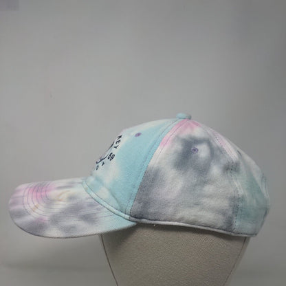 Cedar Key Florida 1869 Slideback Hat Multi One Size Embroidered Tie Dye