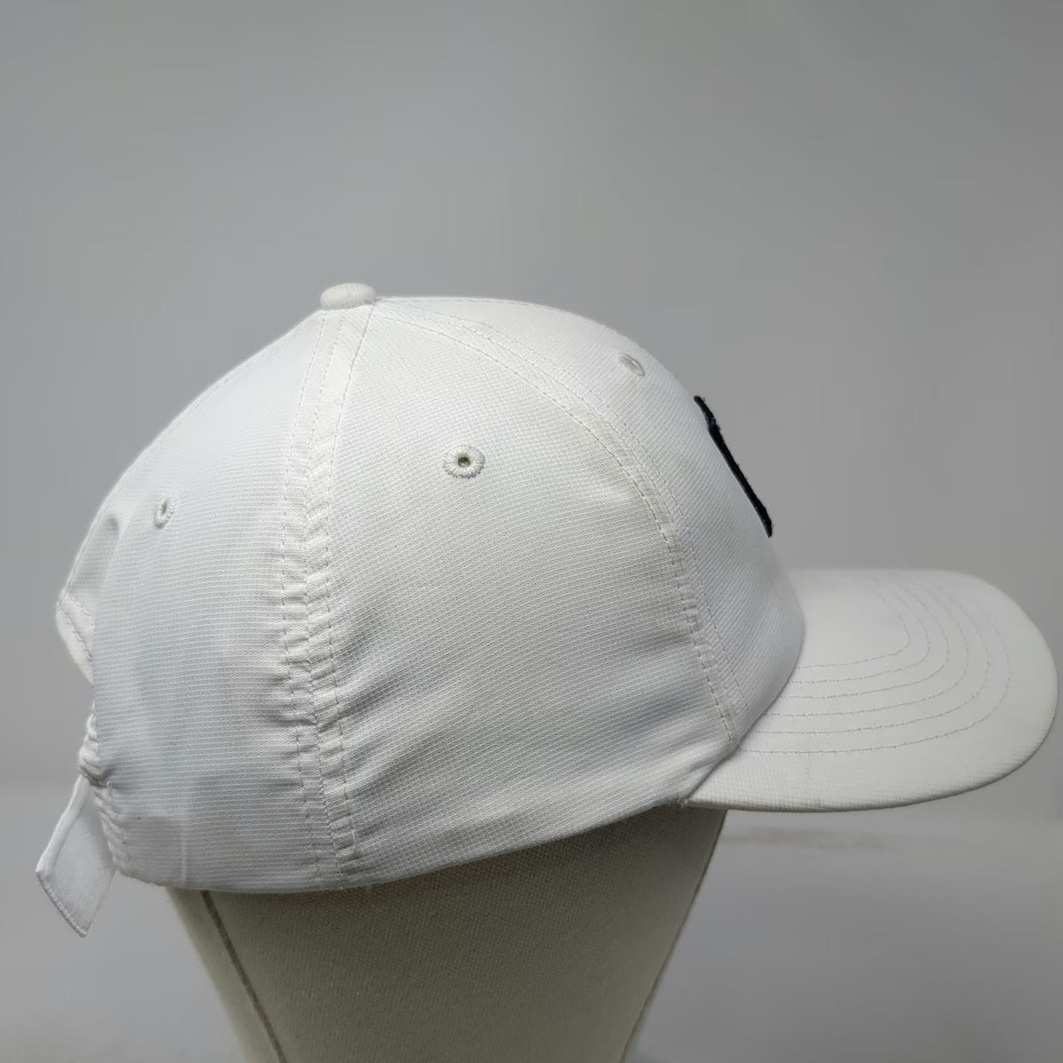 Imperial Baseball Cap White One Size AJGA Shield Logo Golf Strapback Patch Hat