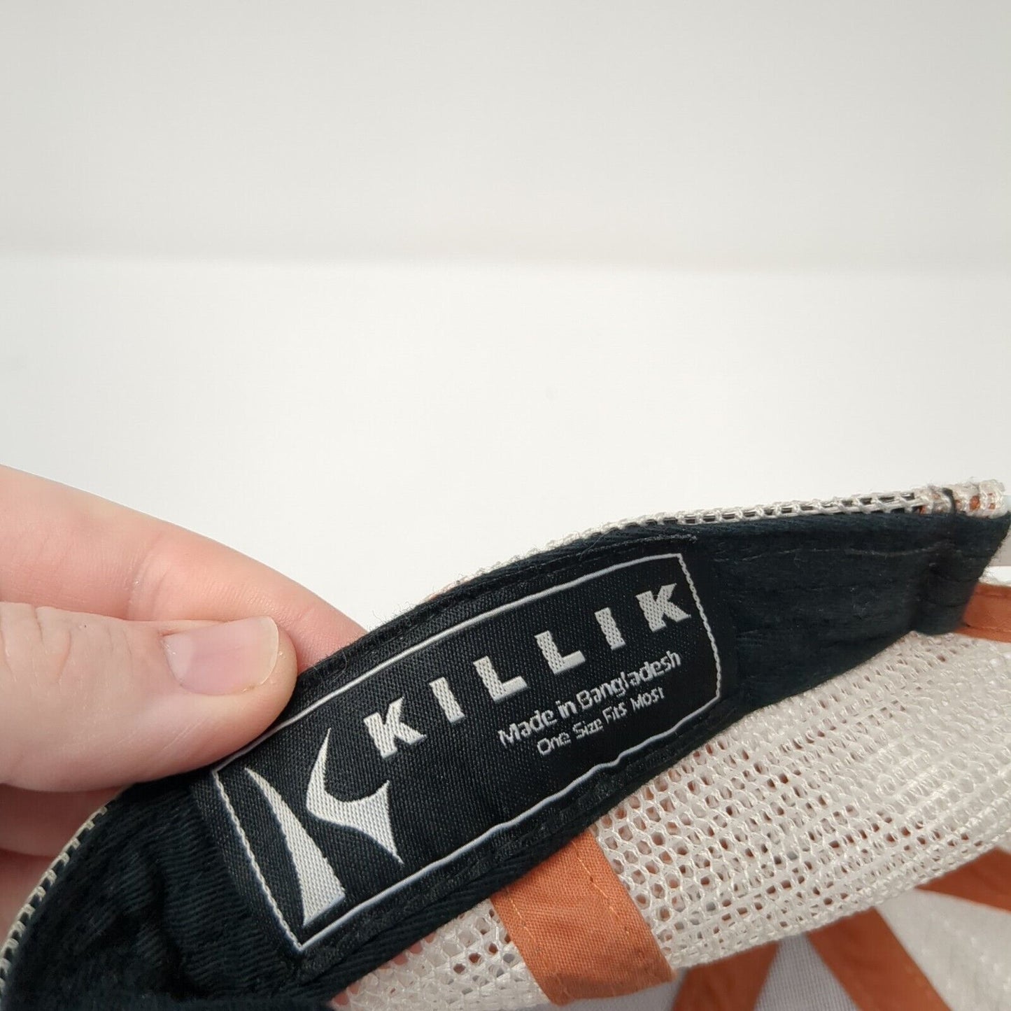 Killik Patch Snapback Mesh Back Trucker Hat Gray One Size Adjustable