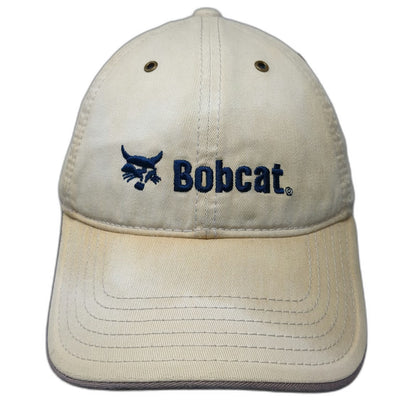 Bobcat Baseball Cap Beige Blue Green One Size Slideback Underbrim Logo Hat