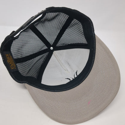 Hurley Snapback Trucker Hat Tan OS Adjustable Embroidered Mesh Back Yupoong