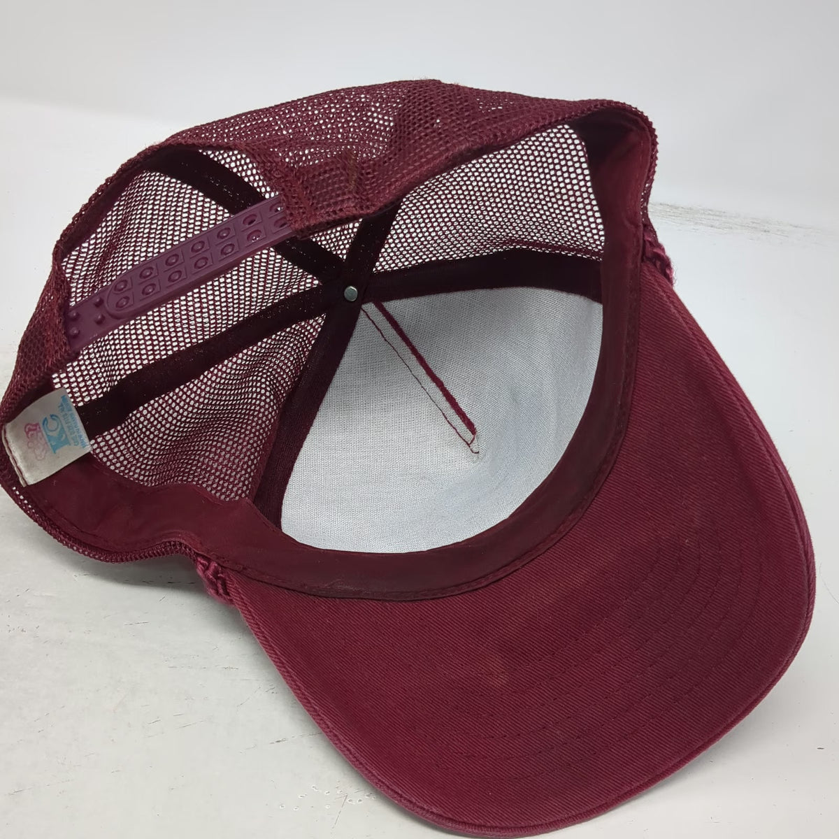 KC Trucker Hat Red One Size Snapback Mesh Rope Bob Franzen Pilot Car Service