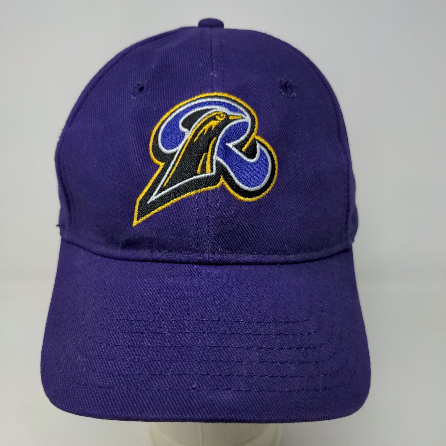 Otto Men's Strapback Hat Purple Size OSFM Embroidered R Bird Logo