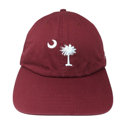 Flag of South Carolina Slideback Hat Red One Size Hilton Head SC 6 Panel
