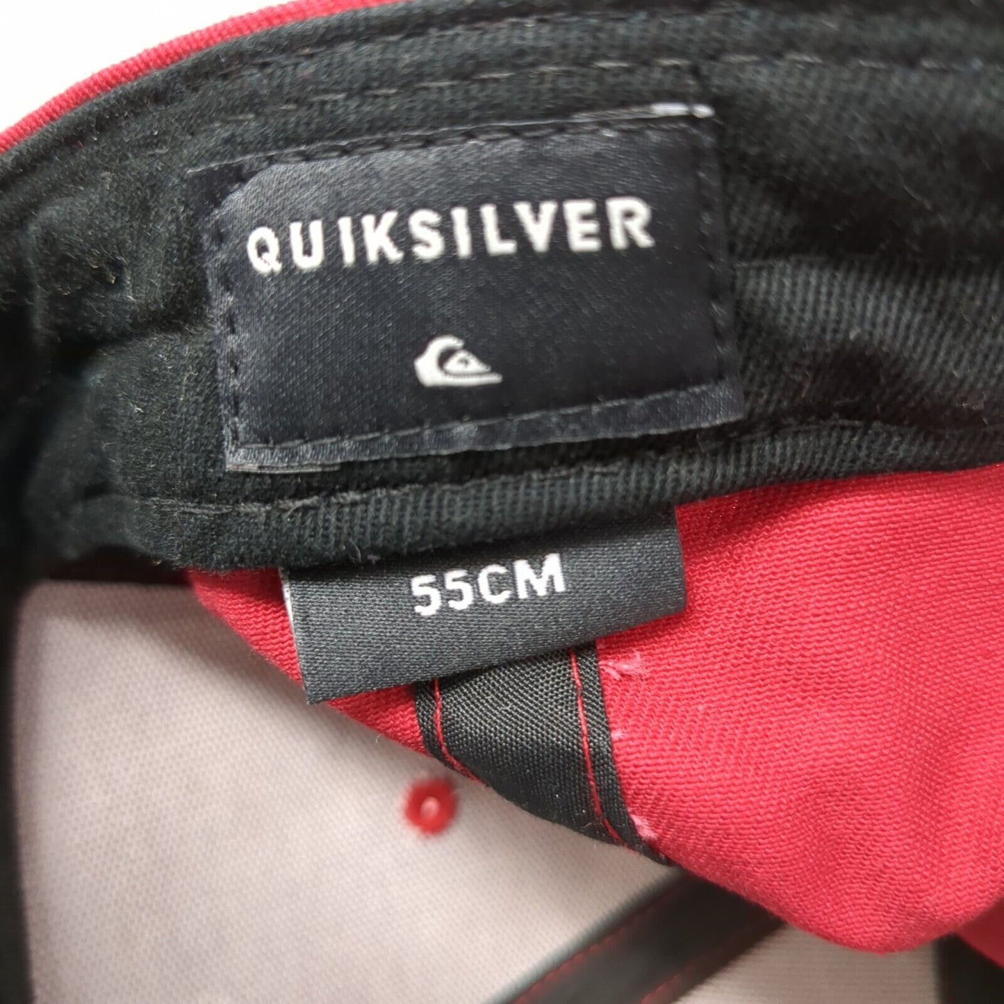 Quiksilver Patch Snapback Hat Multi 55cm Adjustable Colorblock 6 Panel