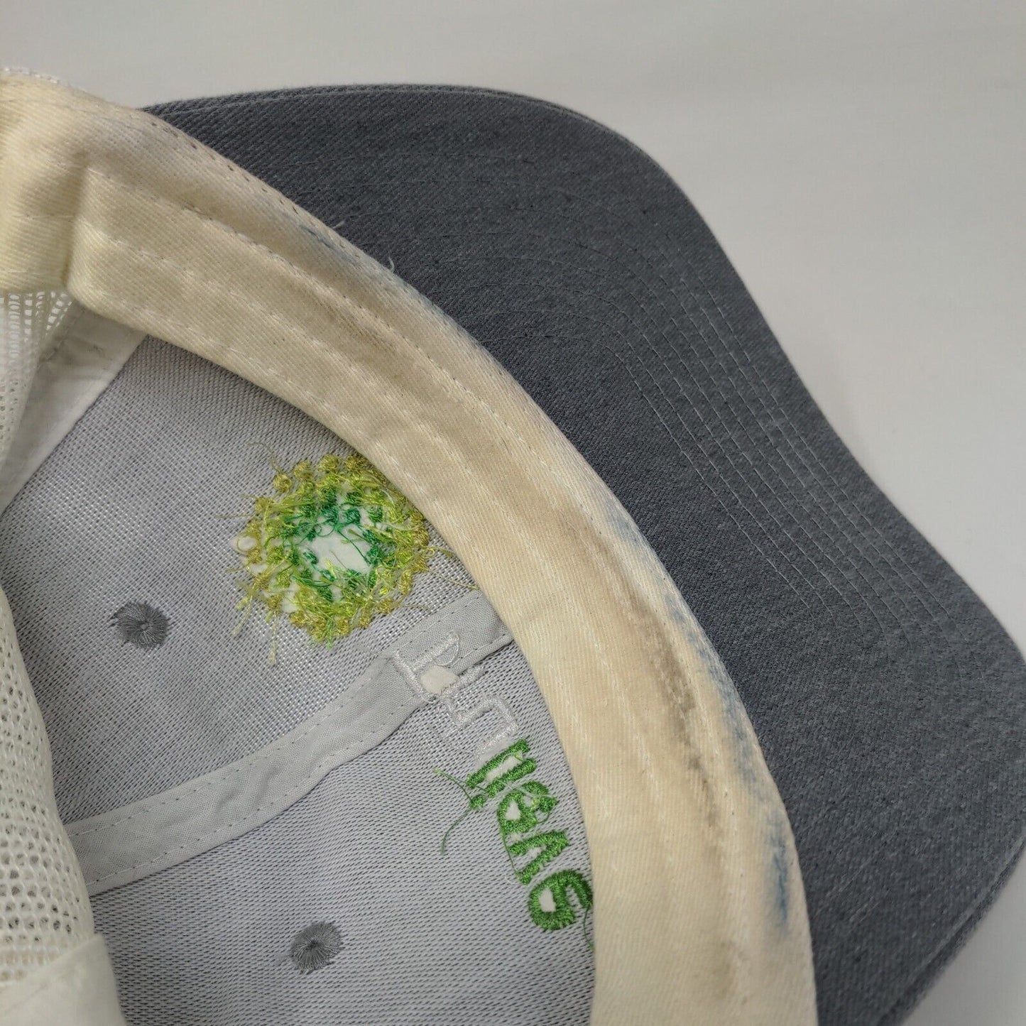 Truelieve Snapback Trucker Hat Gray One Size Adjustable Mesh Back Port Authority