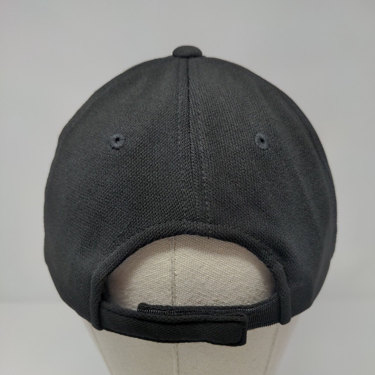 NWCP Strapback Hat Black OSFA Adjustable Embroidered 6 Panel Sport-Tek