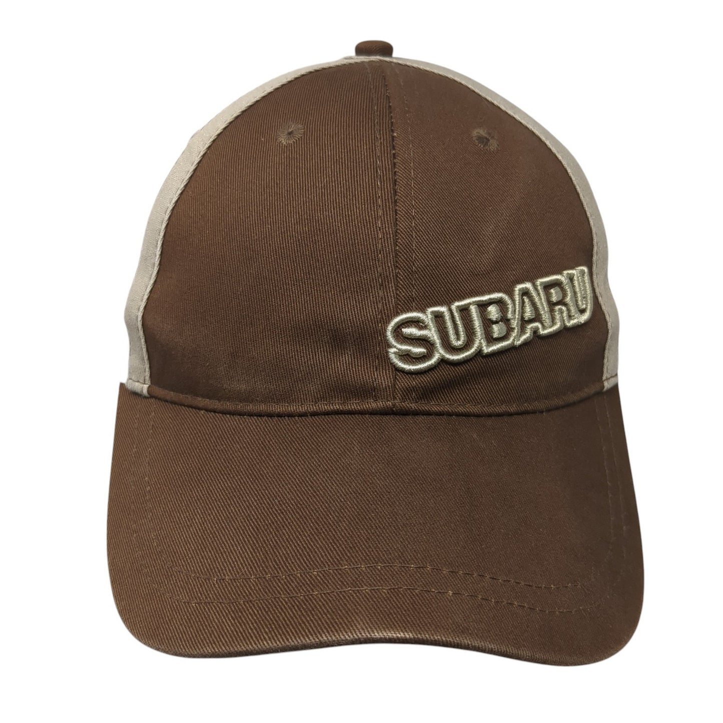 Subaru Strapback Hat Brown One Size Adjustable Colorblock K-Products
