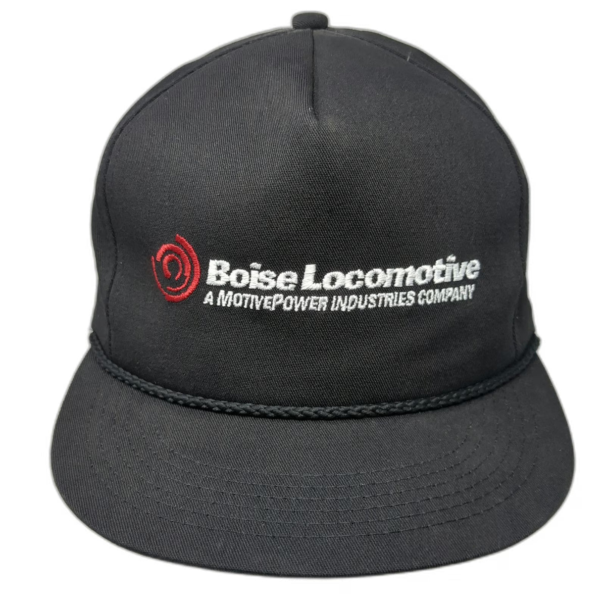 Legend Snapback Black One Size 5 Panel Rope Hat Boise Locomotive MotivePower
