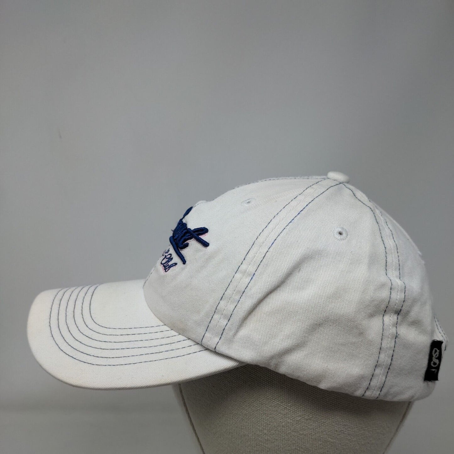 Oakmont Golf Club Slideback Hat White One Size Embroidered Gear For Sports
