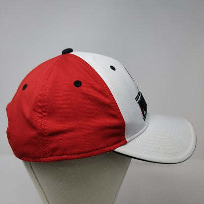 Portland Trail Blazers NBA Adidas Snapback Hat White Red Black One Size Pinwheel