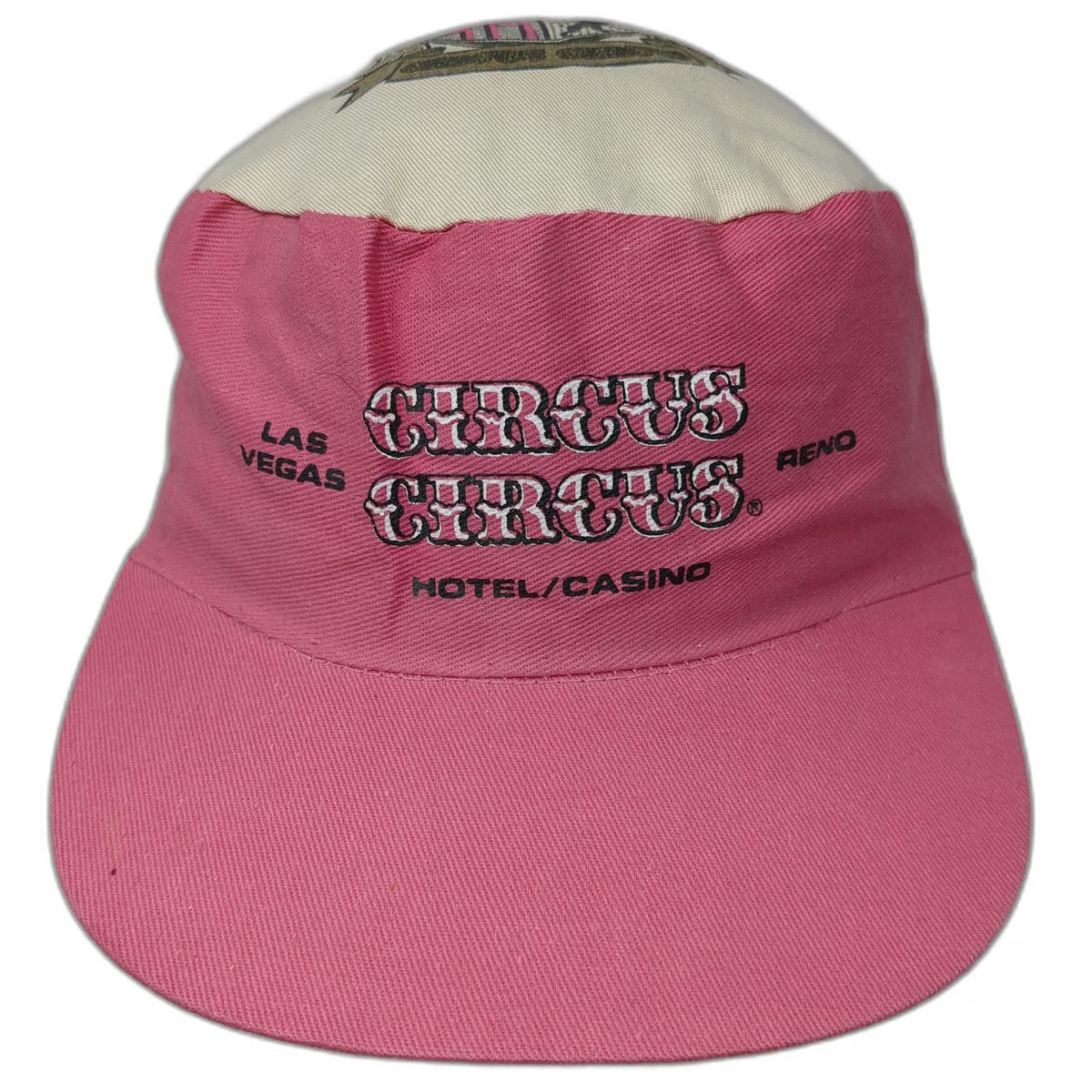 Designer Pro Circus Circus Las Vegas Hotel Casino Pink Army Cap Hat Vintage
