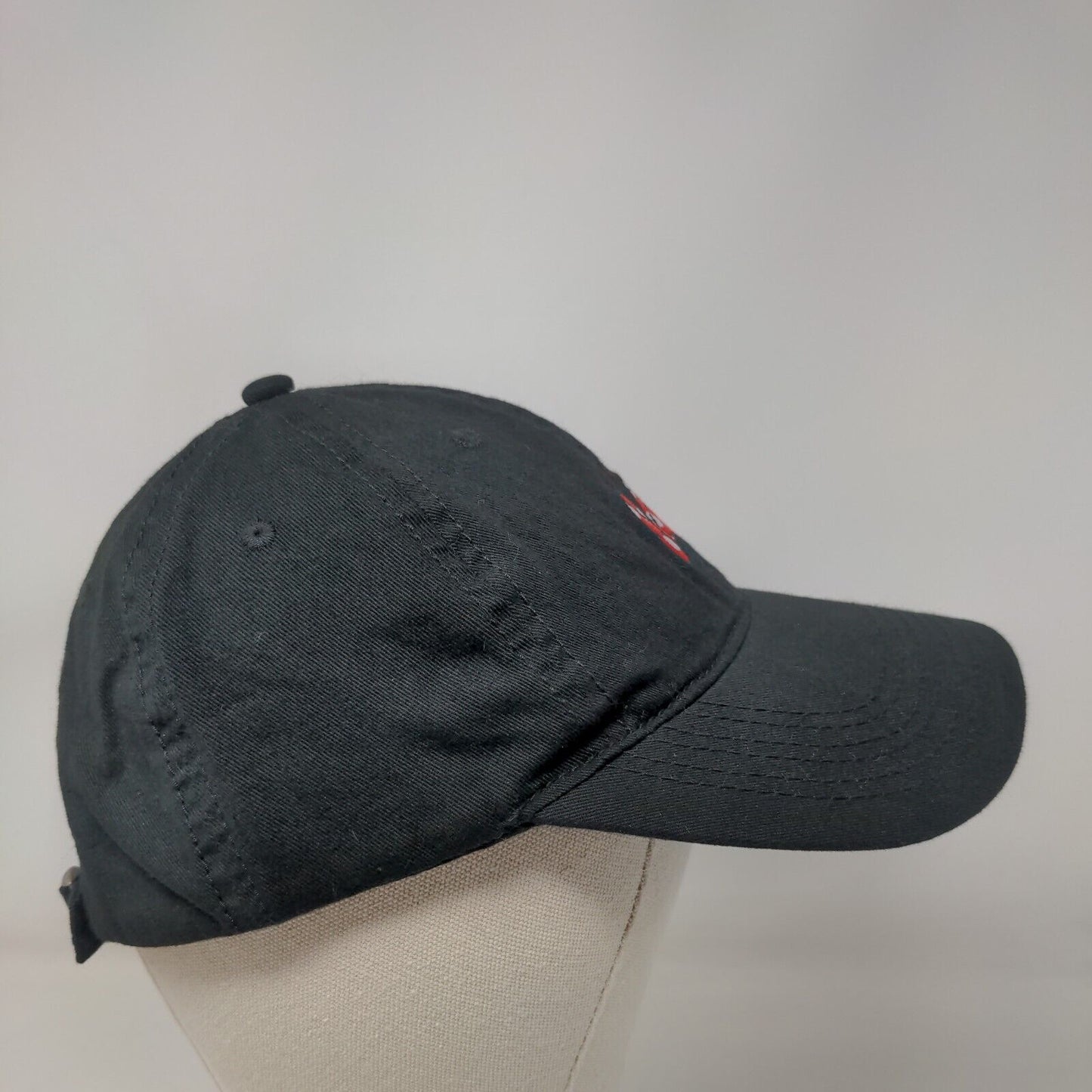 Minnie Mouse Polka Dot Bow Slideback Hat Black One Size Embroidered Disney