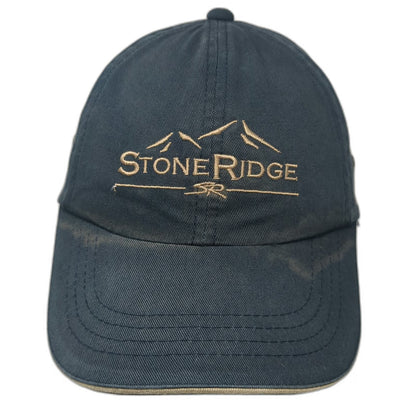 Stone Ridge Golf Club Baseball Cap Blue One Size Embroidered Logo Strapback Hat