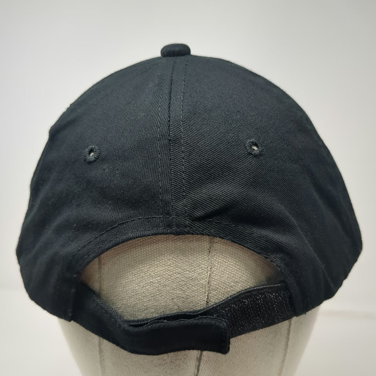 Eckrich Smoked Meats Logo Patch Baseball Cap Black One Size Strapback Hat