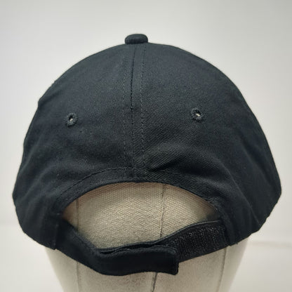 Eckrich Smoked Meats Logo Patch Baseball Cap Black One Size Strapback Hat