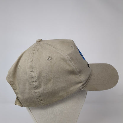 Calkins Plumbing Strapback Hat Tan One Size Adjustable Port & Company