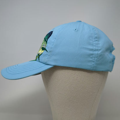 The Saltwater Angler Baseball Cap Blue One Size Mahi Mahi Fish Key West Lure Hat