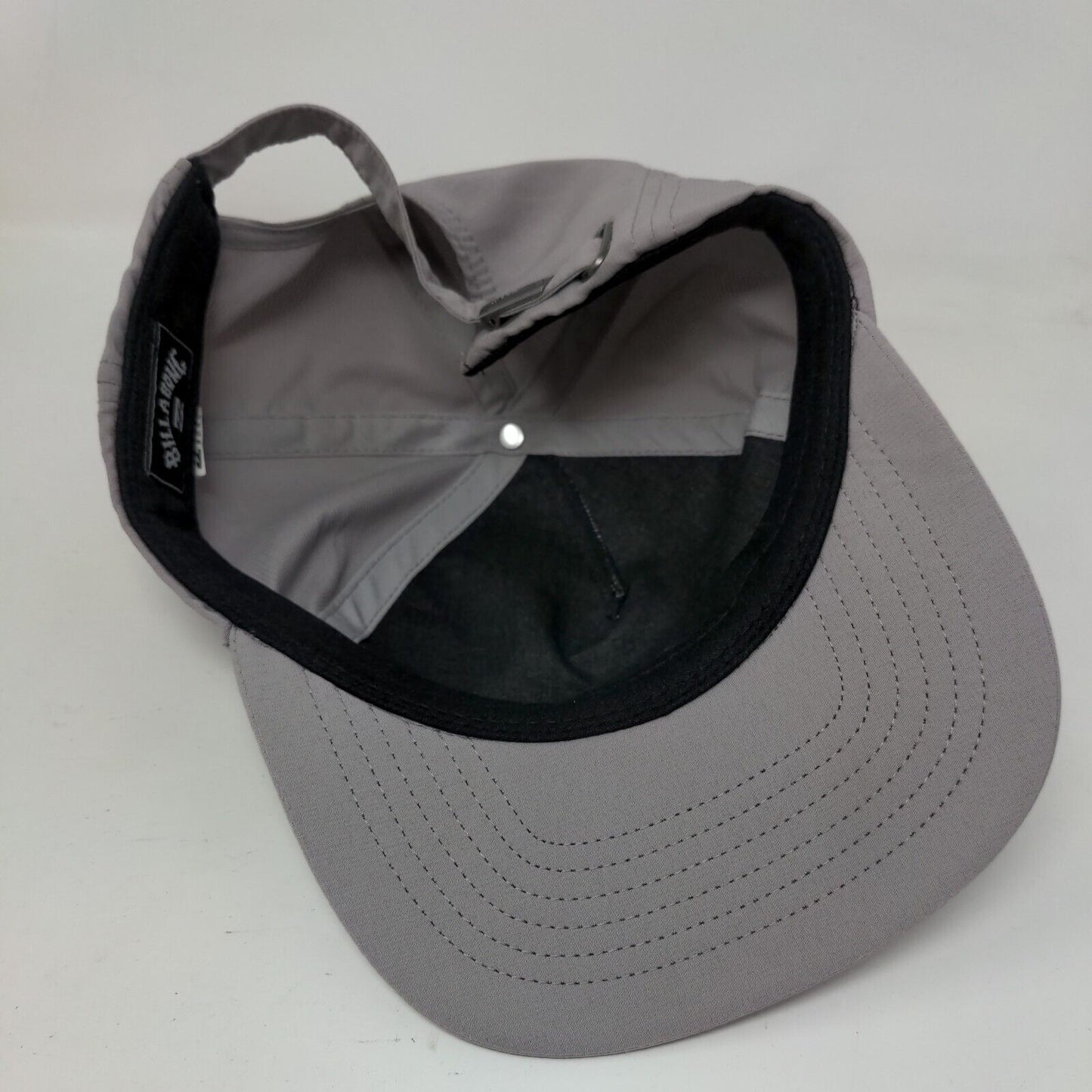 Billabong Patch Slideback Hat Gray One Size Adjustable Vent Holes