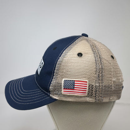 Leupold Baseball Cap Blue One Size Tactical Mesh Back US Flag Strapback Hat