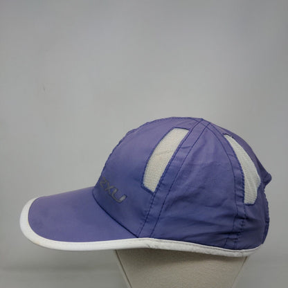 2XU Strapback Hat Blue One Size Adjustable Breathable Mesh Lightweight 6 Panel
