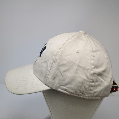 G.H. Bass Baseball Cap Beige One Size USA Shield Slideback Cotton Pattern Hat