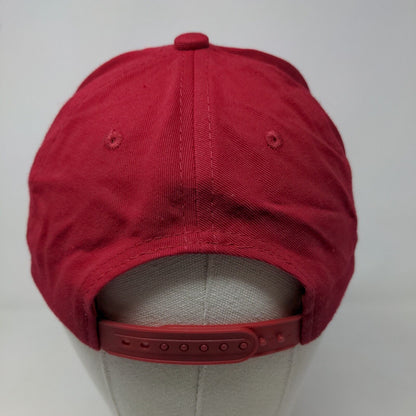Unbranded Men's Snapback Hat Red Embroidered RP Logo Adjustable
