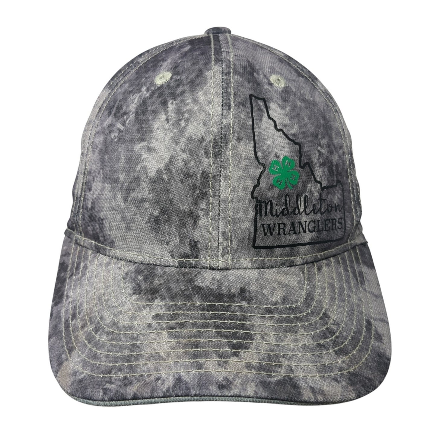 Middleton Wranglers Idaho Fitted Hat Gray Medium 6 Panel Port Authority