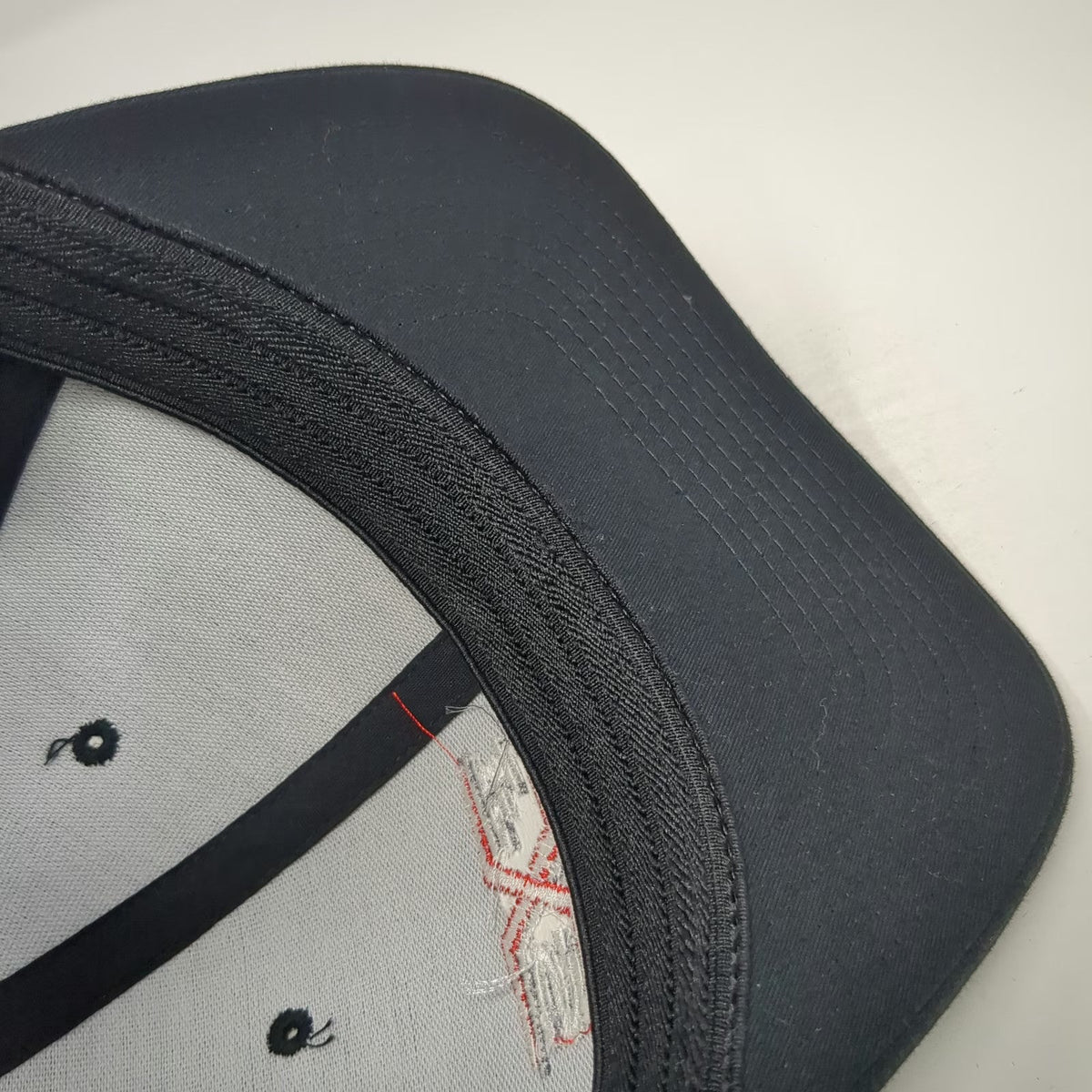 Richardson Baseball Cap Black XL Mesh Back Flexfit FXS Logo Embroidered Hat