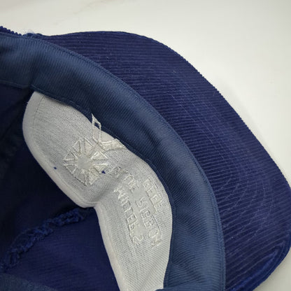 Miller's Blue Ribbon Beef Hat Trucker Blue OSFM Corduroy Rope Brim Adjustable