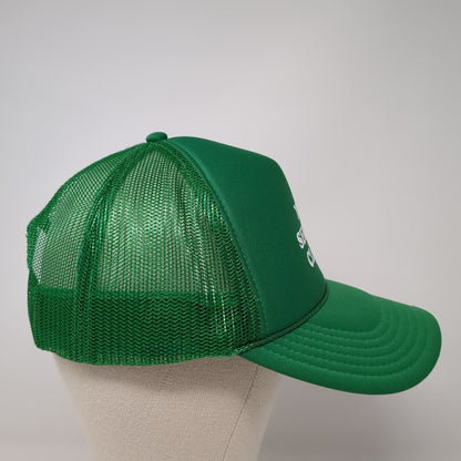 You Serious Clark? Snapback Rope Trucker Hat Green One Size Mesh Back